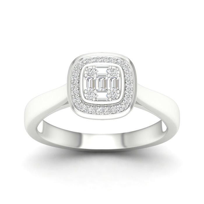 טבעת יהלומים Maya זהב לבן