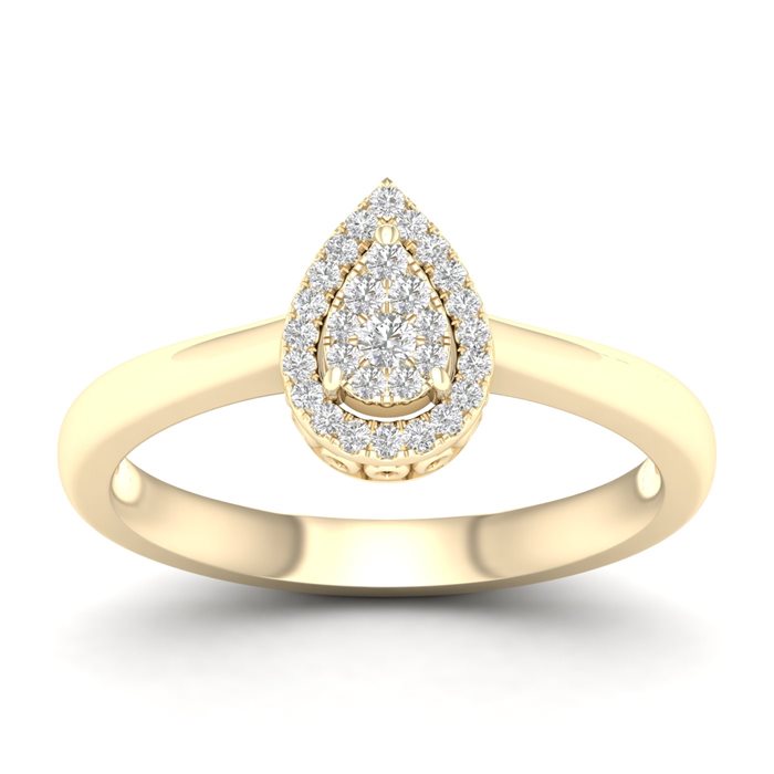 טבעת יהלומים Kate זהב צהוב