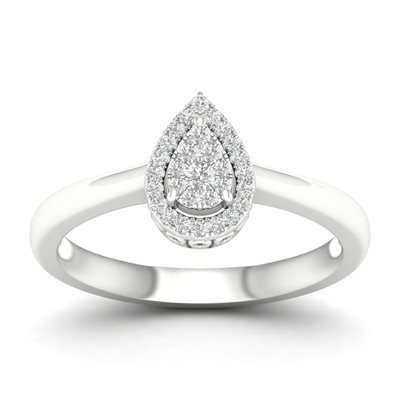 טבעת יהלומים Kate זהב לבן