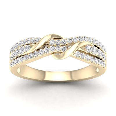 טבעת יהלומים Cris זהב צהוב