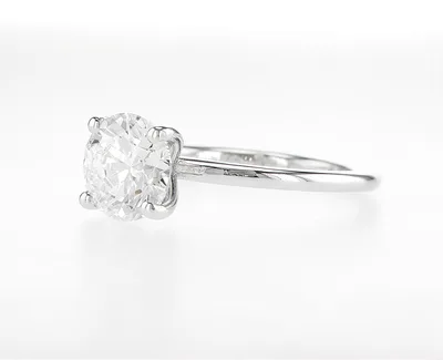 טבעת יהלום מרכזית עגולה 2.00 קראט