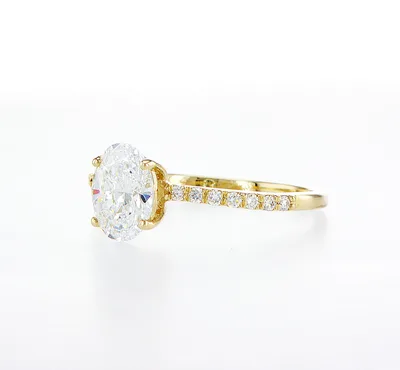 טבעת יהלום אובל 1.50 קראט