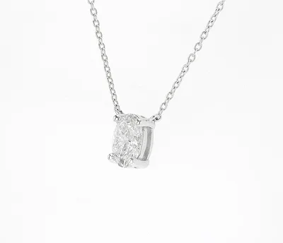 שרשרת יהלום אובל מרכזית 1.00 קראט