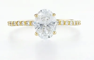 טבעת יהלום אובל 1.50 קראט