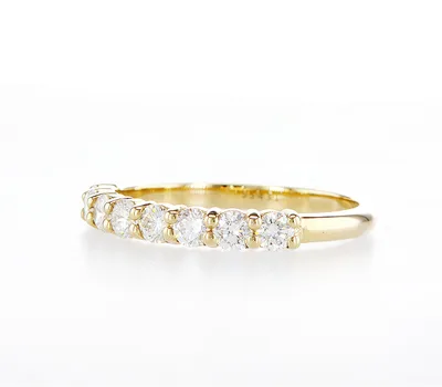 טבעת יהלומי שורה 0.65 קראט