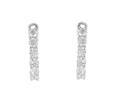 עגילי בננה משובצים יהלומים 1.74 קראט