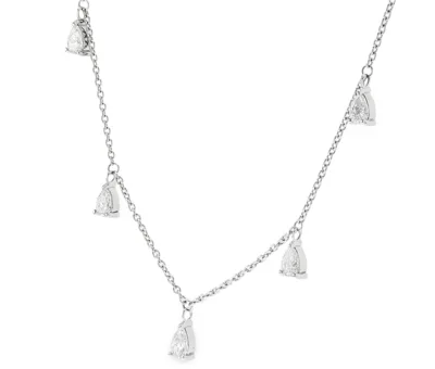 שרשרת מעוצבת יהלומי טיפות 1.30 קראט