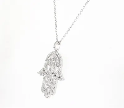 שרשרת חמסה משובצת יהלומים 0.69 קראט