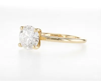 טבעת יהלום מרכזית עגולה 2.00 קראט