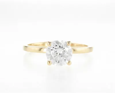 טבעת יהלום מרכזית עגולה 1.58 קראט