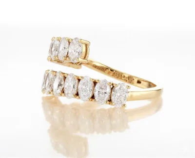 טבעת יהלומים אובל מרכזיות 2.57 קראט