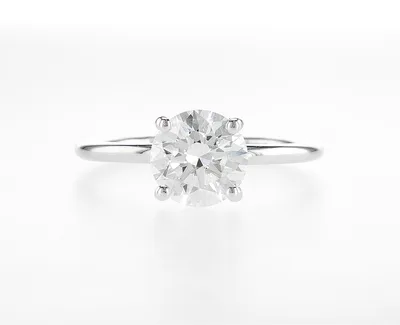 טבעת יהלום מרכזית עגולה 2.00 קראט