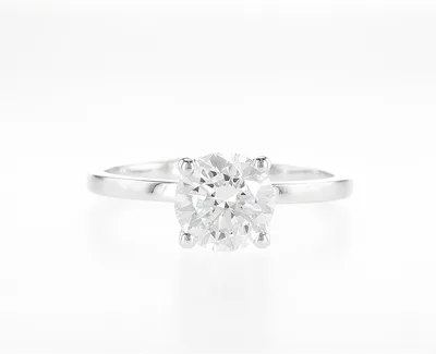 טבעת יהלום מרכזית עגולה 1.58 קראט